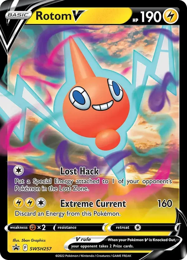 Rotom V SWSH257 Sword & Shield Black Star Promo
