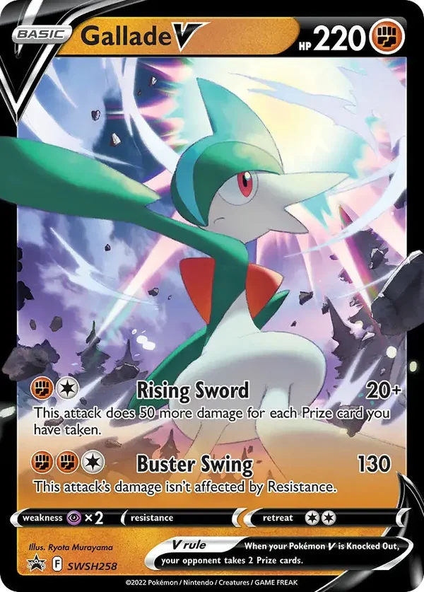 Gallade V SWSH258 Sword & Shield Black Star Promo