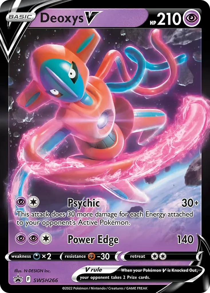 Deoxys V SWSH266 Black Star Promo