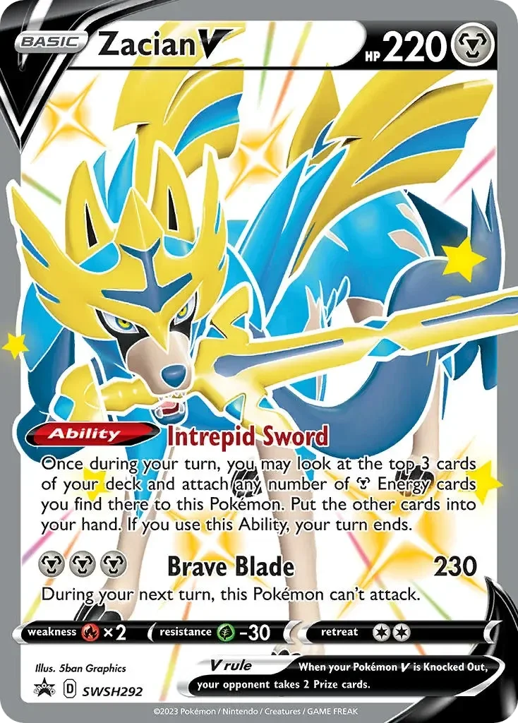 Zacian V Black Star Promo SWSH292