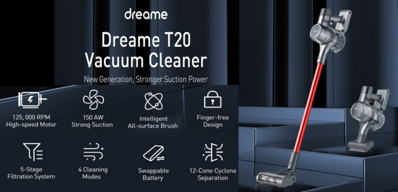 Dreame T20 najjači usisivač do sada sa avijacijskim motorom, još pristupačniji nego što ste mislili