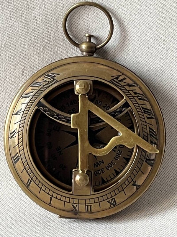 Antique copper compass F.Barker&Son London Stock 25006