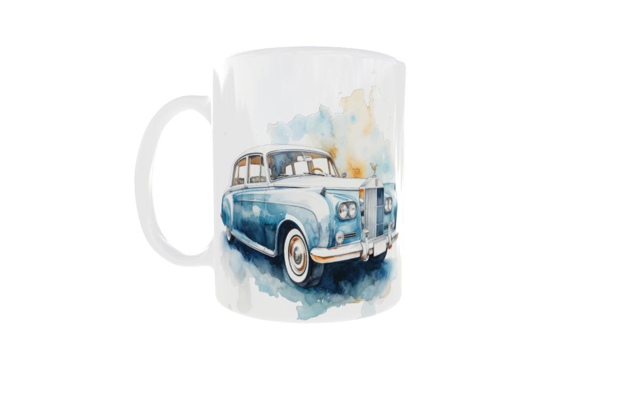 Watercolour Classic Cars - 11oz Mug