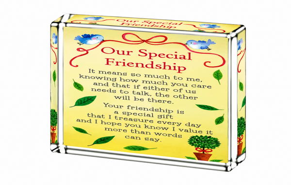 Friend  - Crystal Rectangle Image Block Square Corners