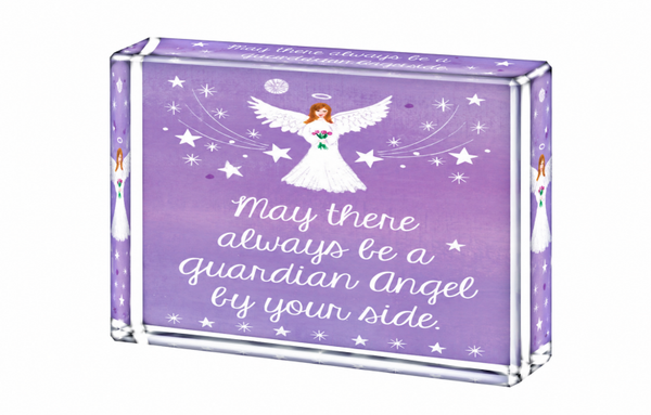 Guardian Angel - Crystal Rectangle Image Block Square Corners