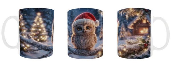 Christmas Animals and Scenary- 11oz Mug