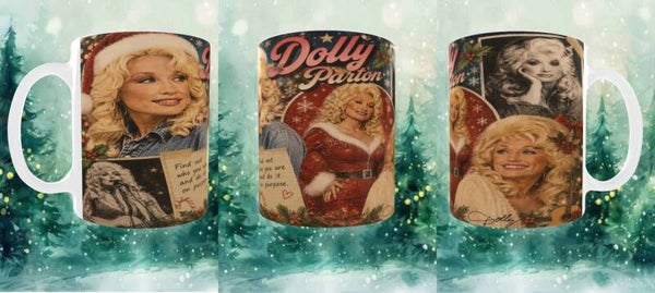 Dolly Parton Christmas  - 11oz Mug
