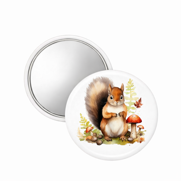 Forest Animal watercolor- Compact Mirror