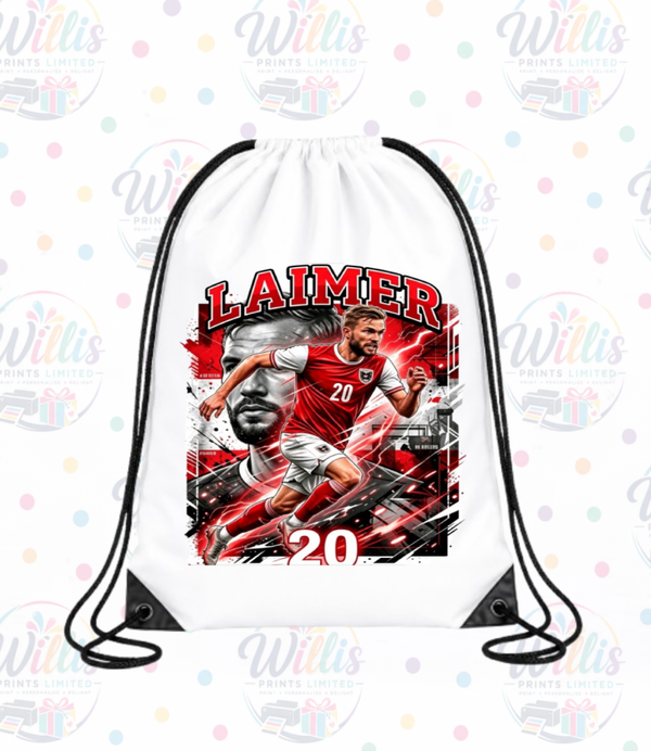 Football Player Themed  - Drawstring Bags