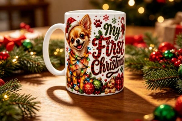 Novelty Christmas Dogs - 11oz Mug