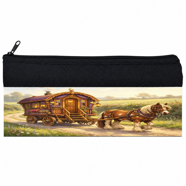 Gypsy Horse and Living Wagon - Pencil Case