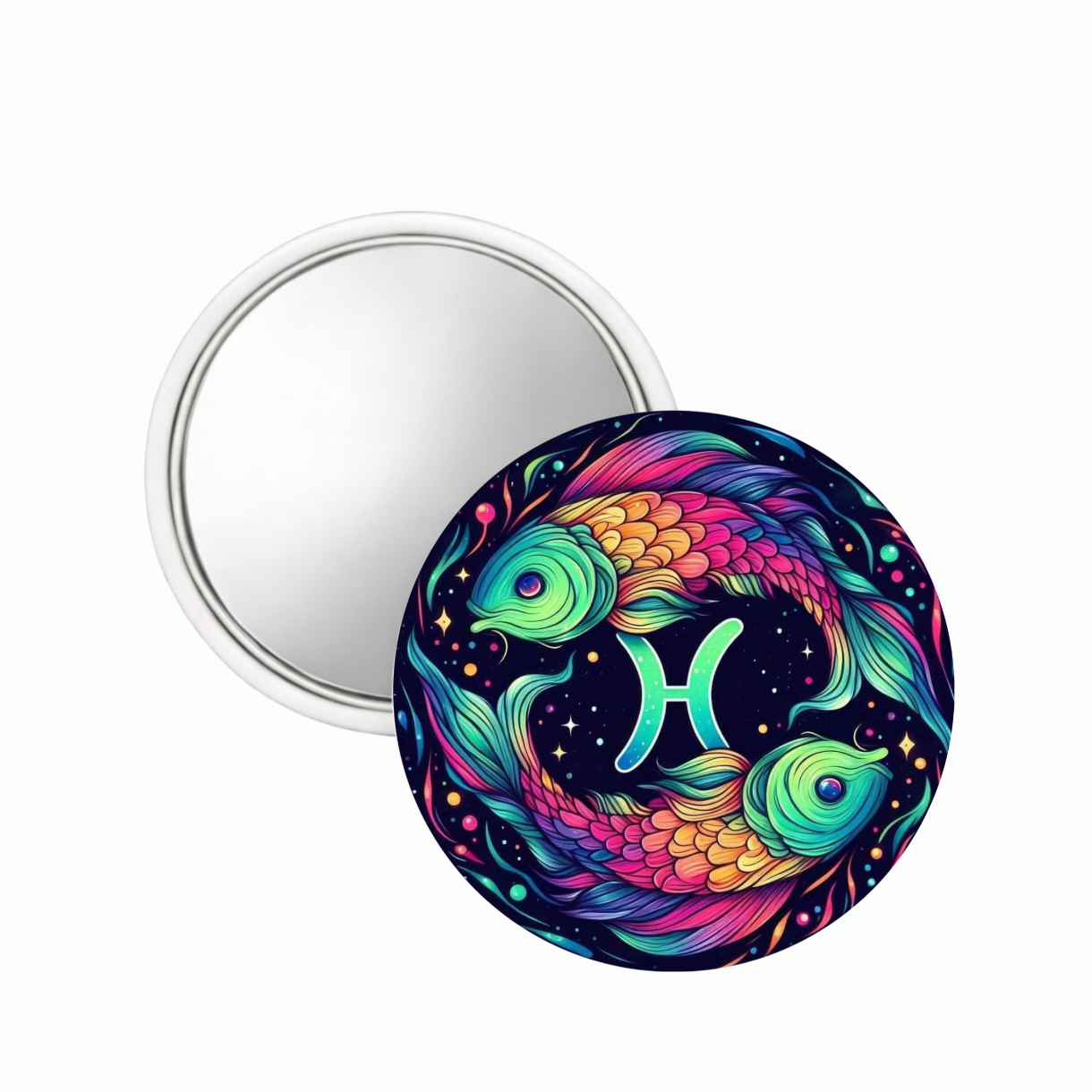 Zodiac Signs Multicolour - Compact Mirror