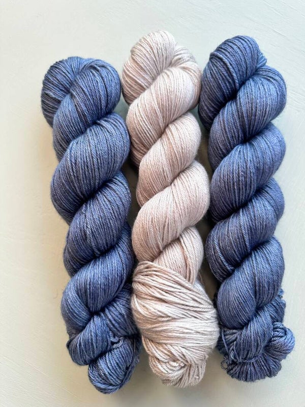 Sashiko-Set Merino-Seide 300g