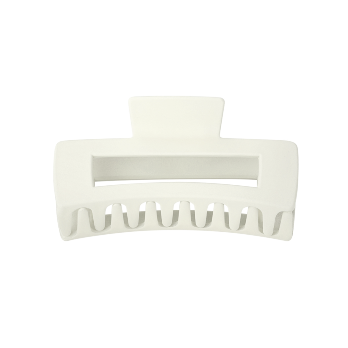 Haarklem rechthoek - crème