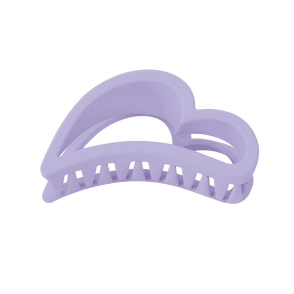 Haarklem half hartje - paars