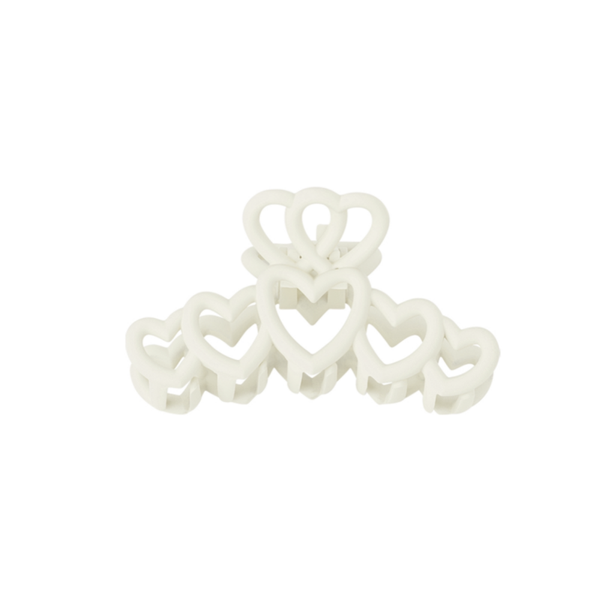 Haarklem hartjes - crème