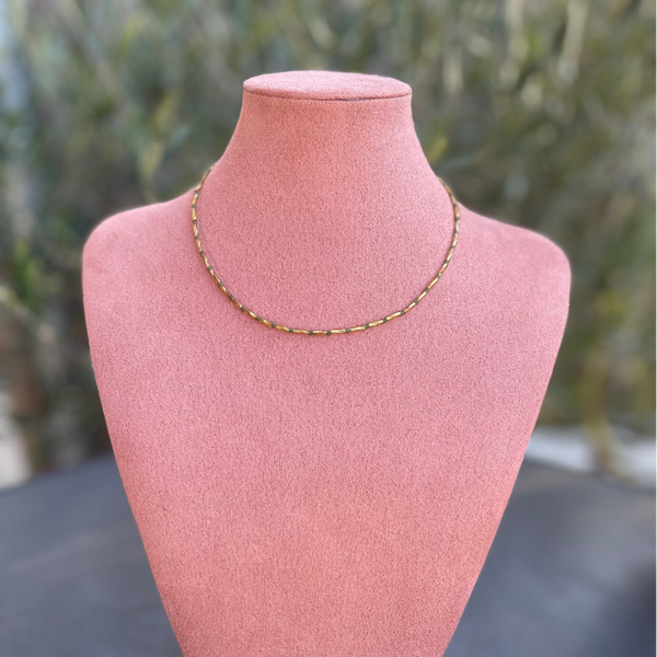Forever necklace - goud groen
