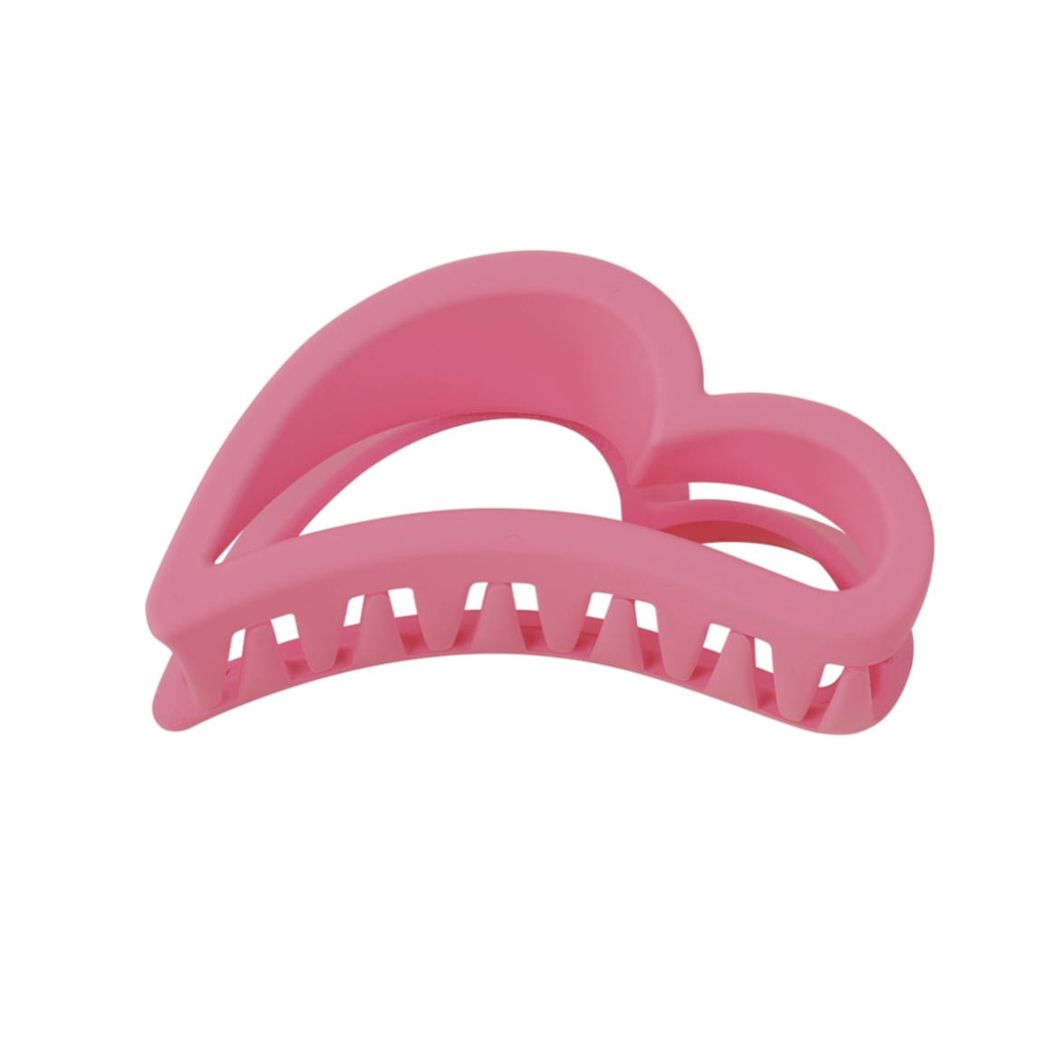 Haarklem half hartje - fuchsia