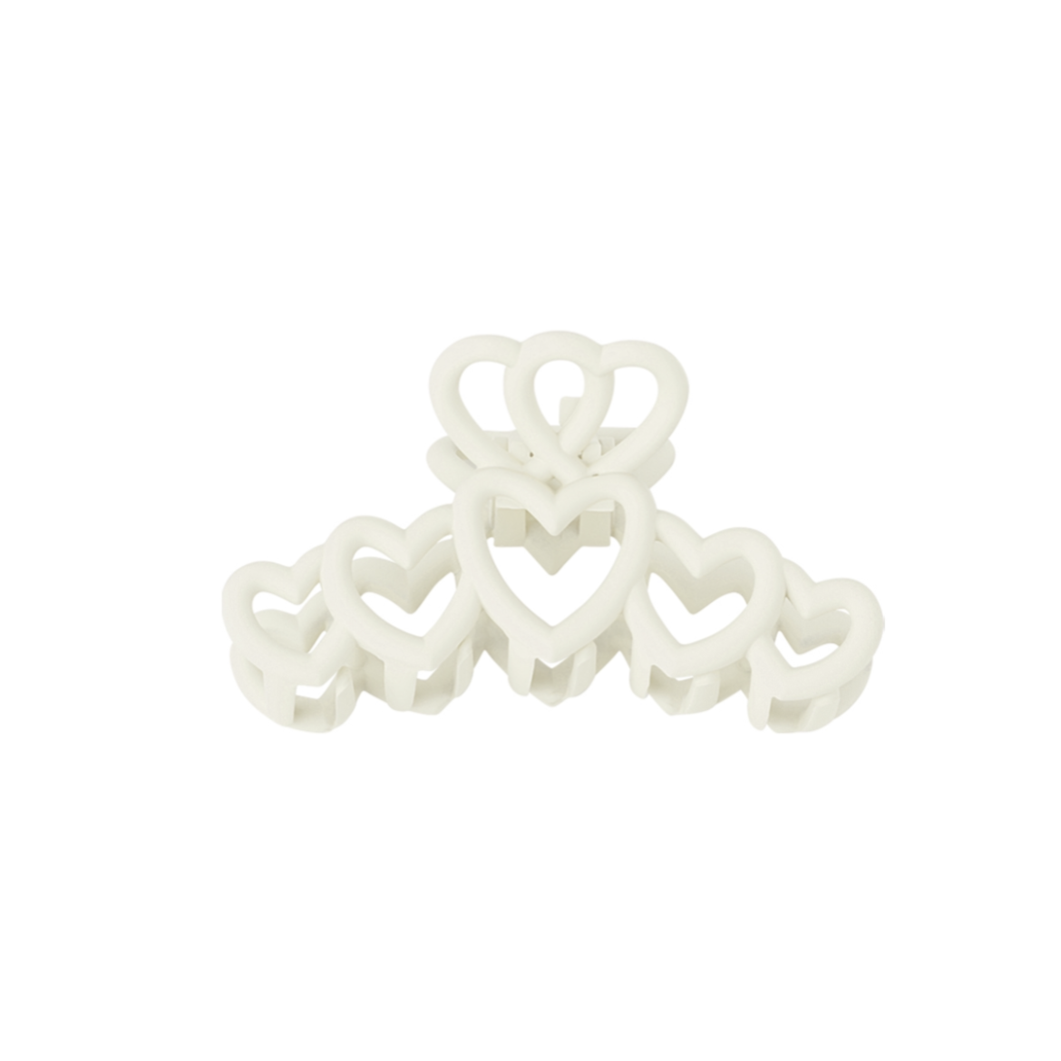 Haarklem hartjes - crème