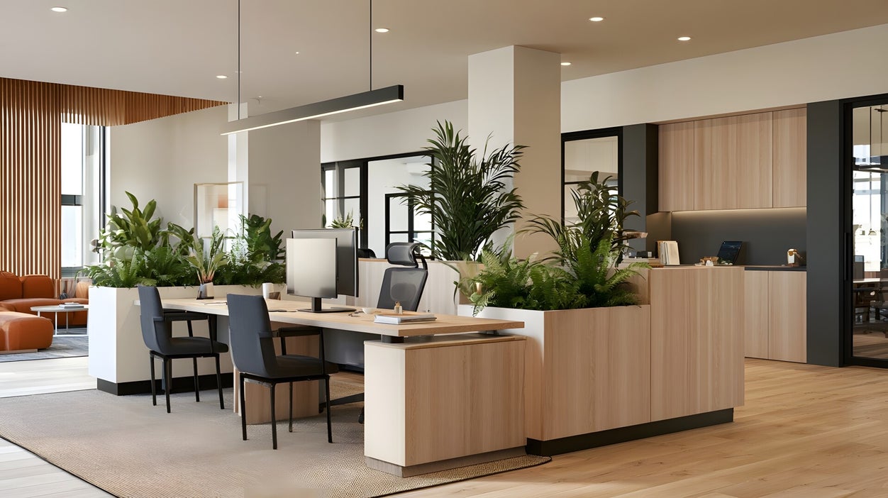 Bureaux contemporains aménagés