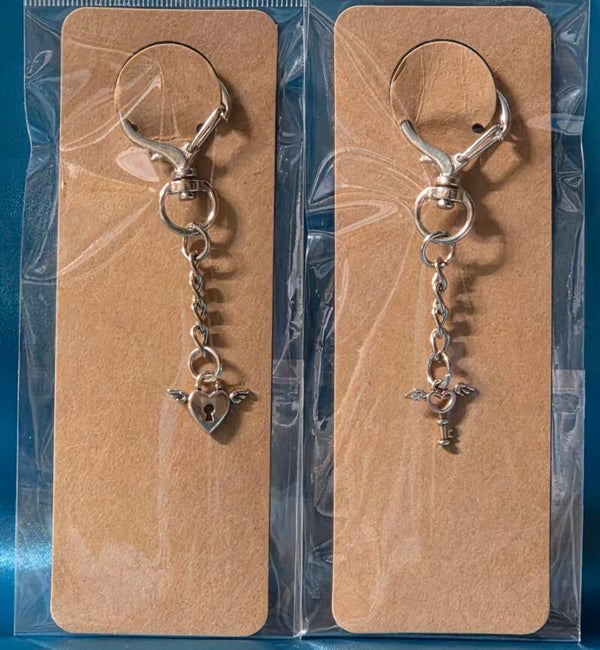 Schloss mit Schlüssel - silber - Herzschlüsselring