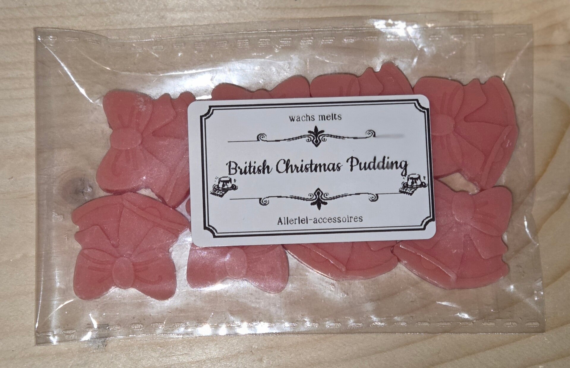 Wachs melts British Christmas Pudding als Geschenk