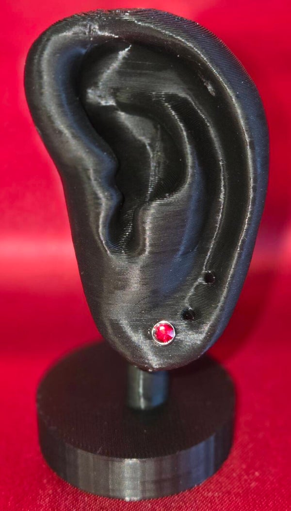 Ohrringe/Piercing - rot - 304 Edelstahl - 4mm