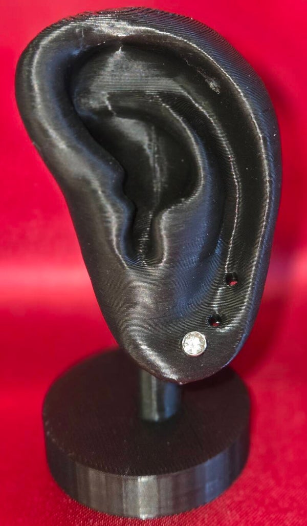 Ohrringe/Piercing - weiß - 304 Edelstahl - 4mm