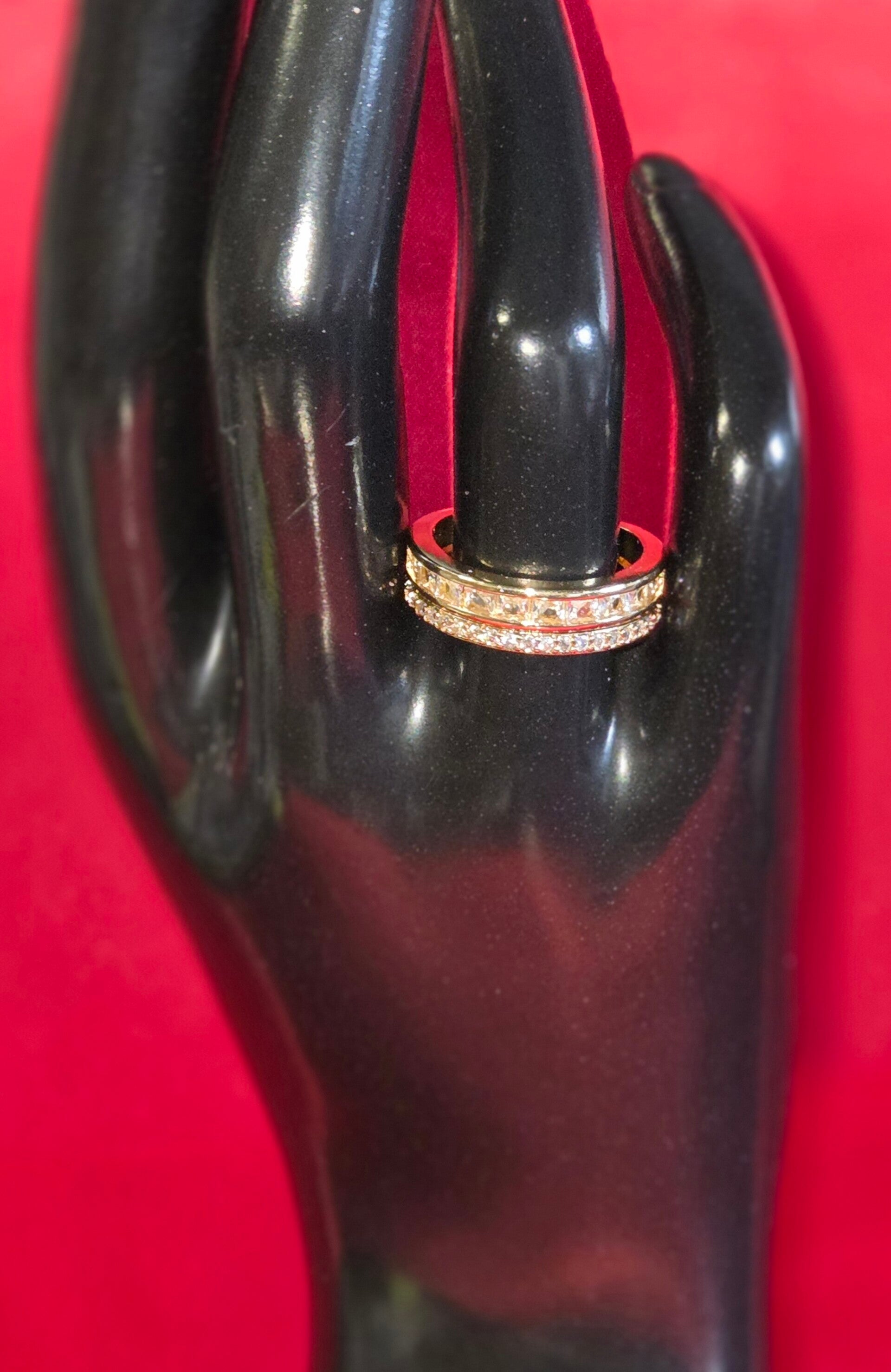 Doppel - Ring - 304 Edelstahl - verstellbar