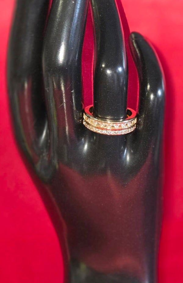 Doppel - Ring - 304 Edelstahl - verstellbar