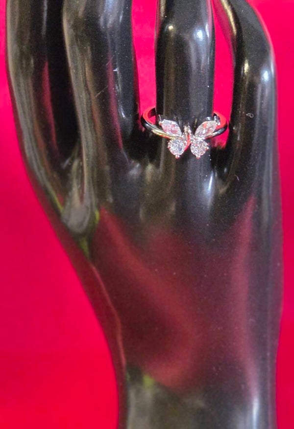 Ring - Schmetterling - 304 Edelstahl - verstellbar