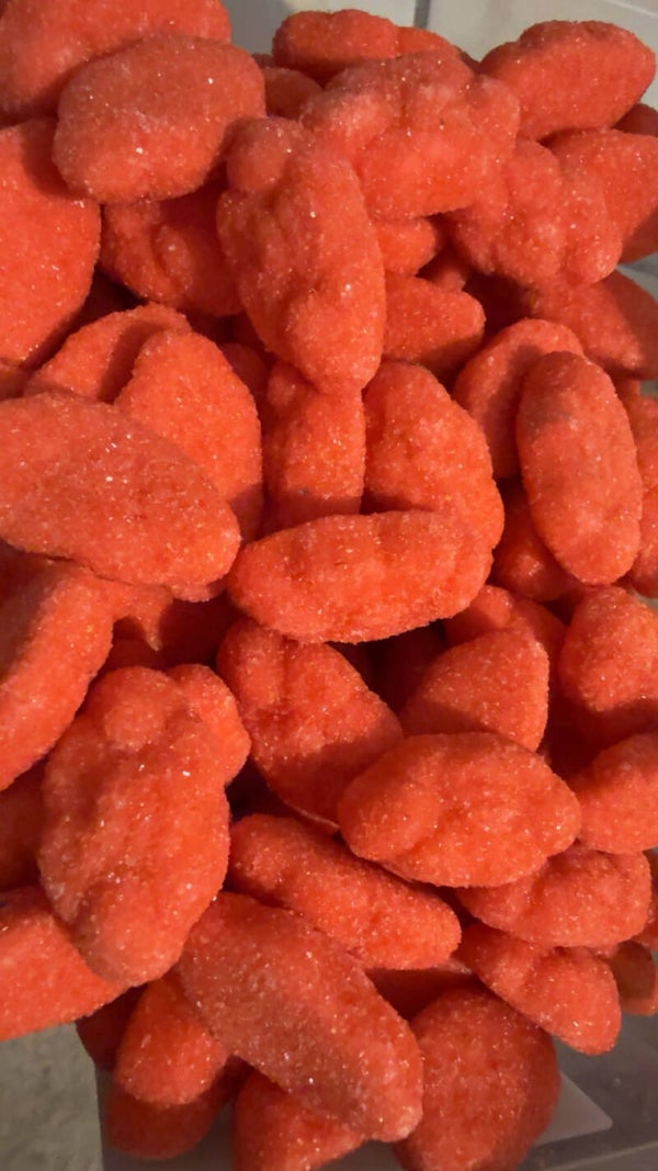 Nuages fraise fouettée