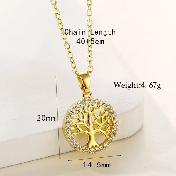 Lucky Tree Pendant Necklace