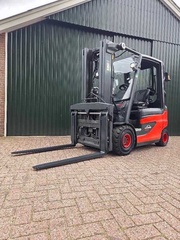 Linde E25-01 Elektrische Heftruck Triplex, Spreider, Sideshift, 482 uur!!!