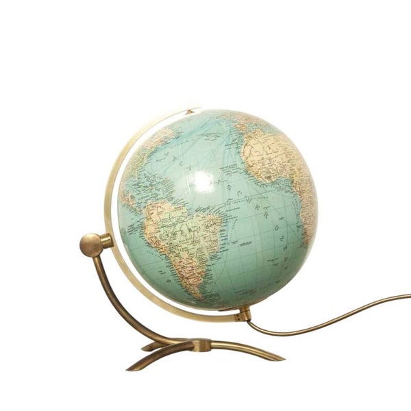 Vintage Illuminated Duo Glass Globe by Paul Oestergaard
