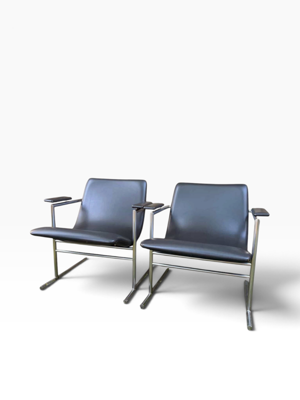 Set of 2 lounge chairs Oslo by Rudi Verelst for Novalux
