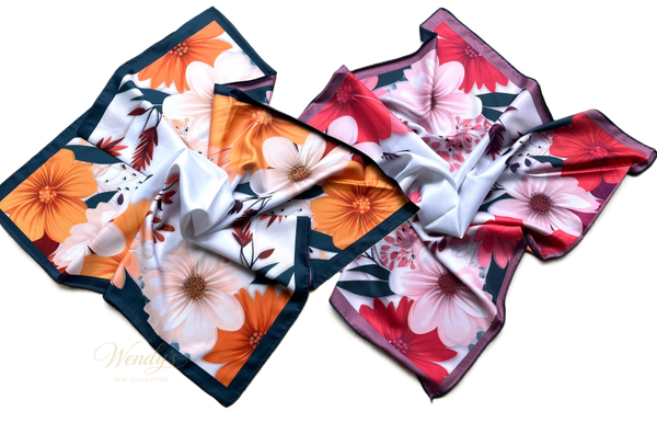 Sjaal Oranje/Roze