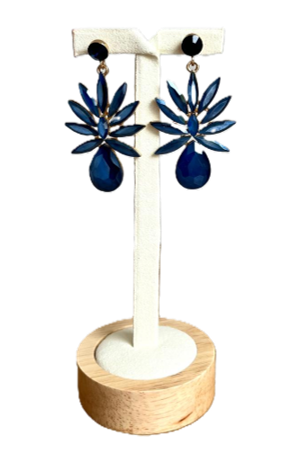 Oorringen blauw