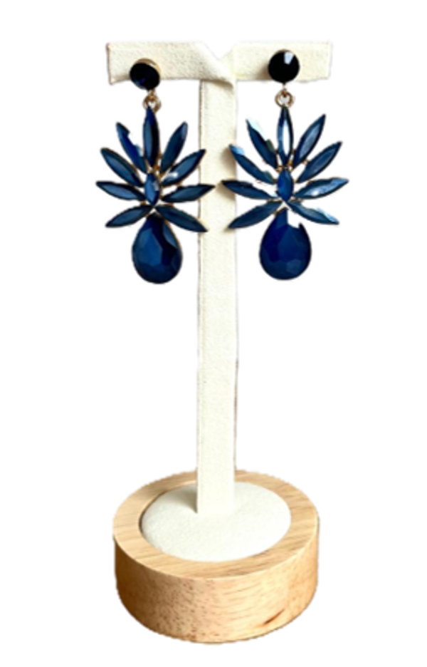 Oorringen blauw