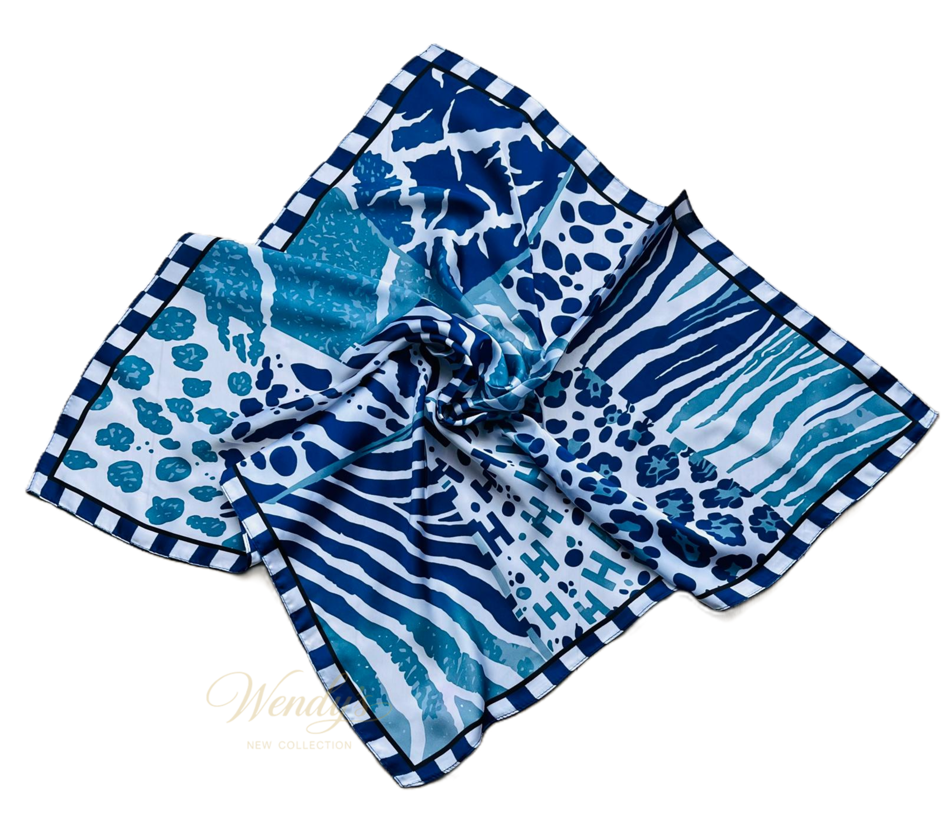 Safari print blauw