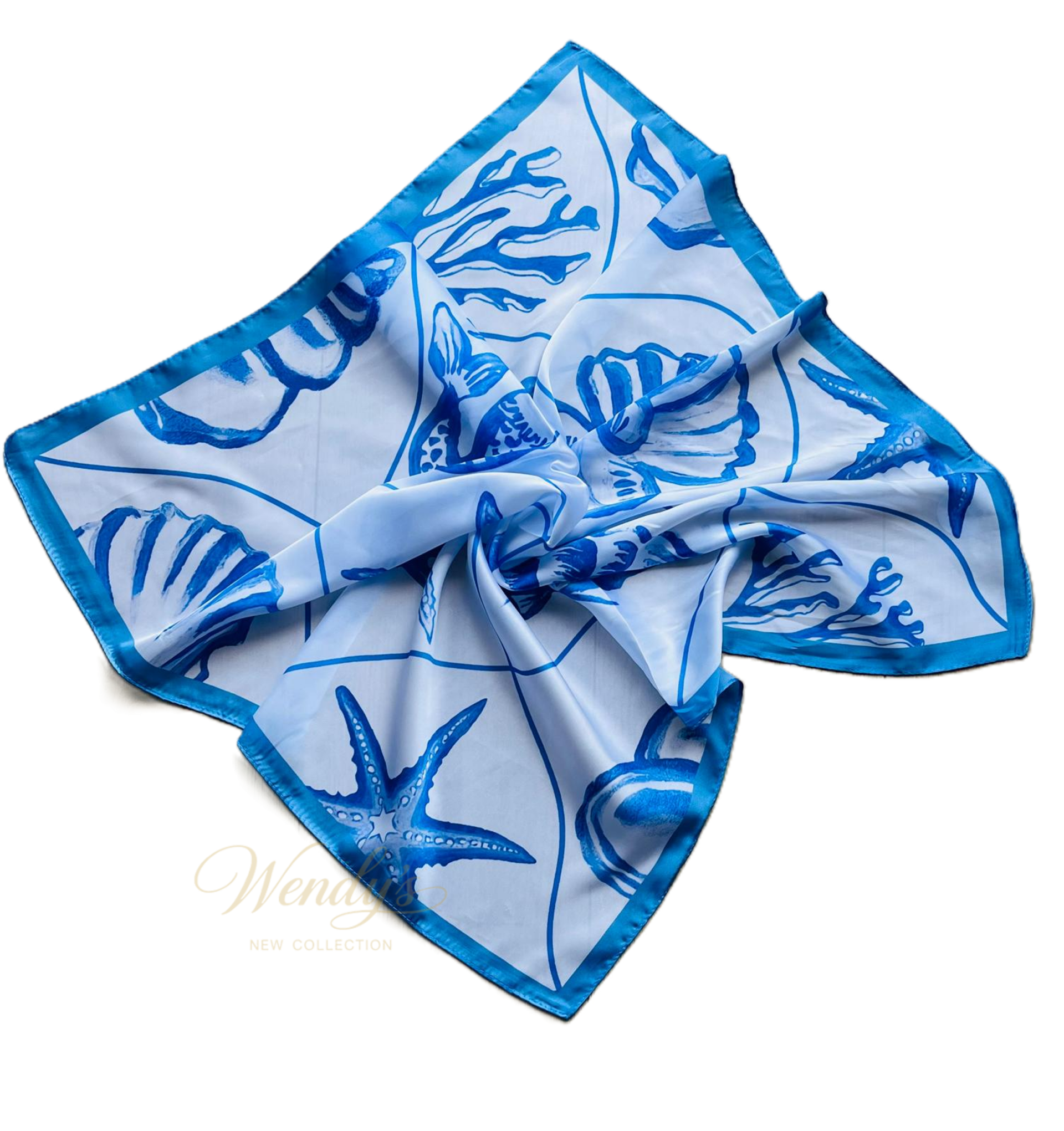 Sjaal blauw