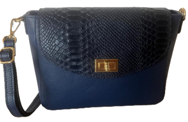 Mona handtas blauw