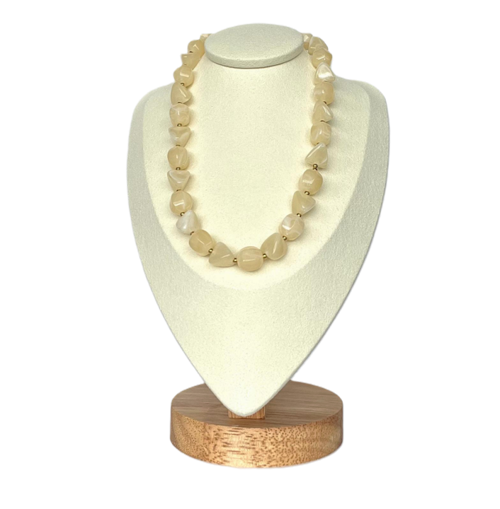 Halsketting beige