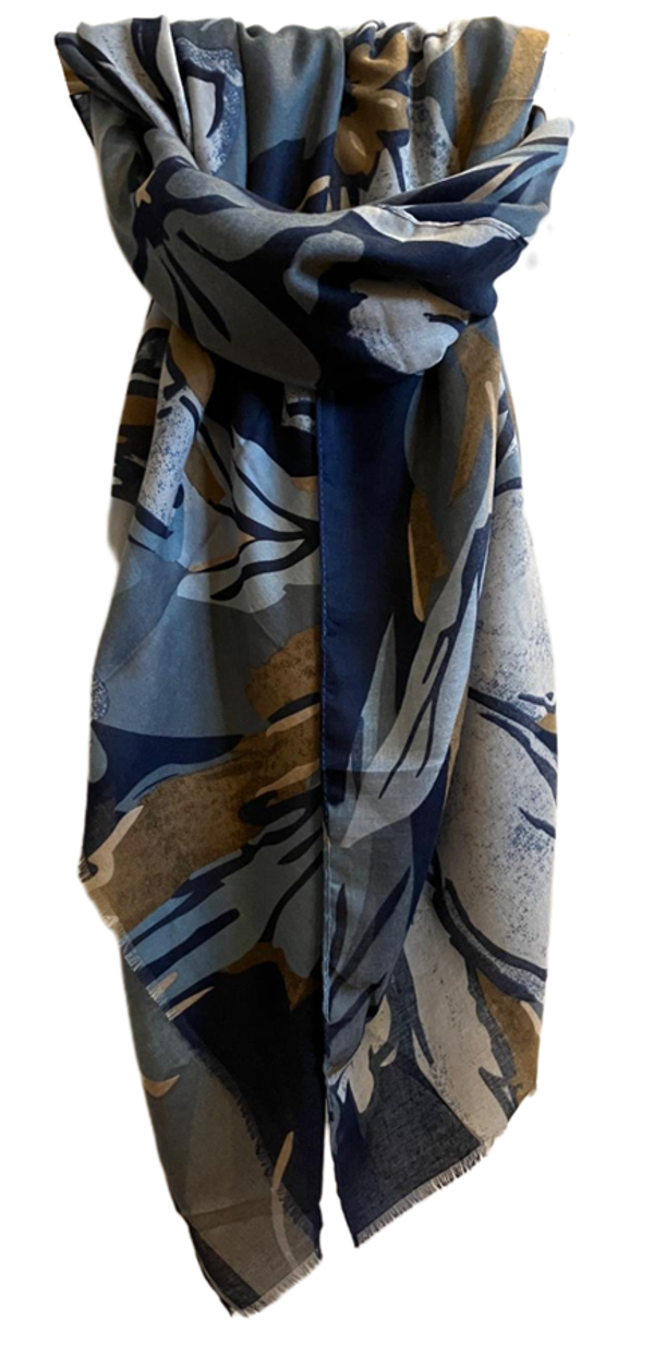 Blauwe sjaal 1