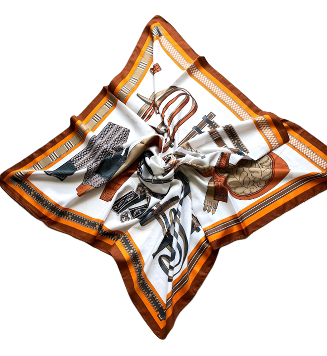 Sjaal terracotta/oranje