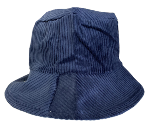 Fluwelen hoedje - blauw