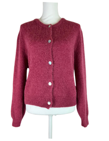 Cardigan (gebreid vestje) - rood