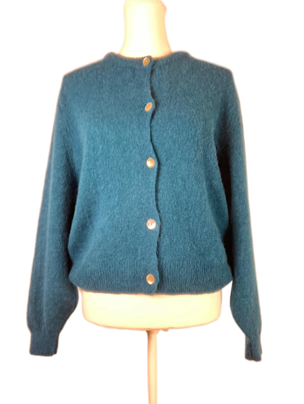 Cardigan (gebreid vestje) - zeegroen