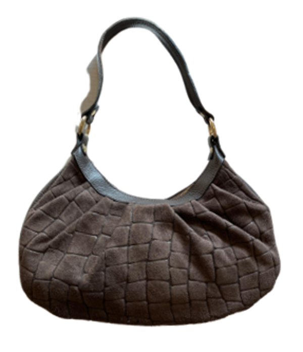 Suède tas met crocostructuur