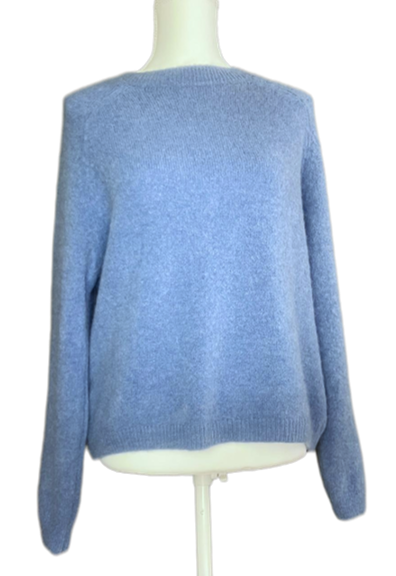Fijngebreide trui - blauw
